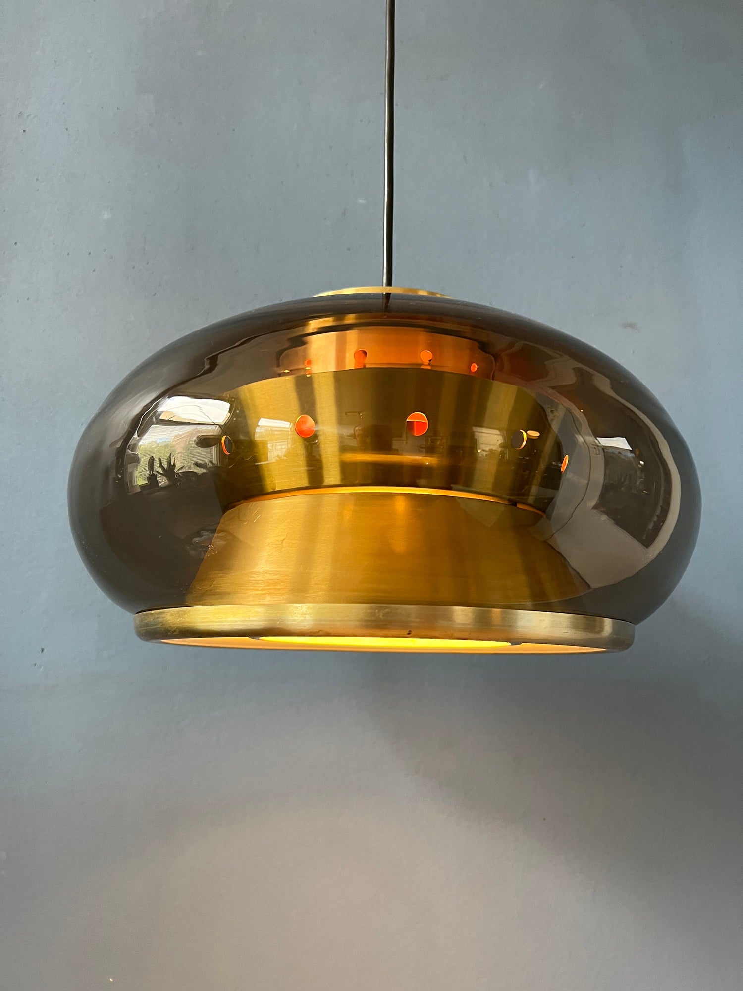 doria leuchten pendant light, space age lamp, vintage pendant lamp