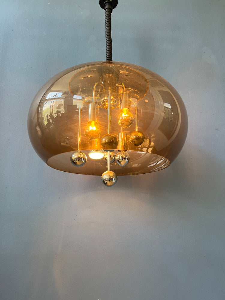 Vintage Herda Space Age Pendant Light / Mid Century Lamp / 70s / Guzzini Style