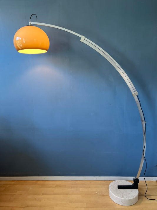 arc floor lamp, space age lamp, guzzini, goffredo reggiani lamp, mushroom lamp, dijkstra
