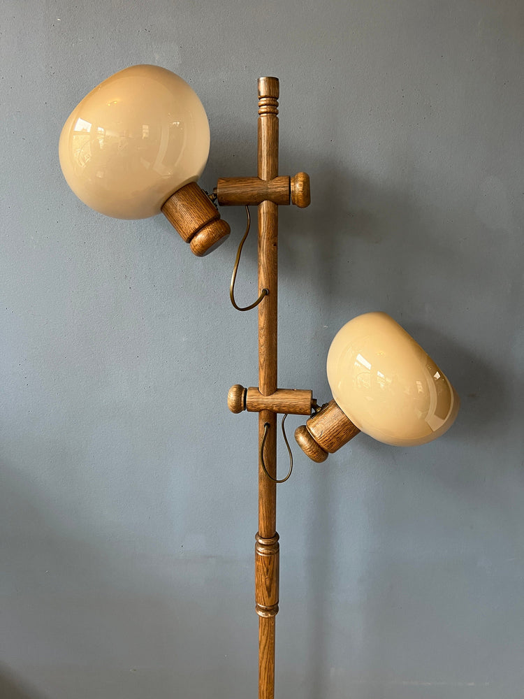 Mid Century Koch and Lowy OMI Mushroom Floor Lamp | Space Age Standing Light