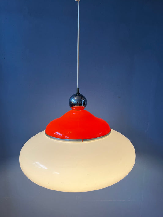 Vintage Space Age Pendant Lamp / Mid Century Light Fixture