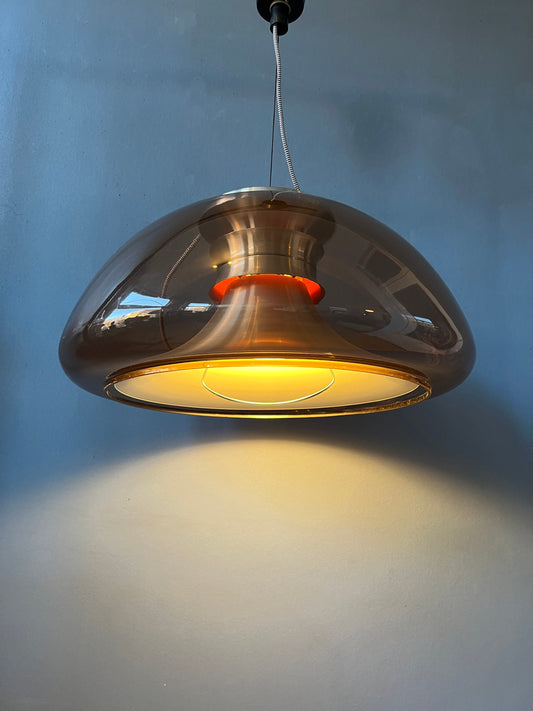 Space Age Herda Pendant Light | Mid Century Lamp | 70s Retro Lighting