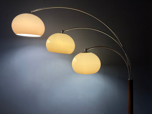 Vintage Dijkstra Mushroom Triple Arc Floorlamp | Space Age Lamp | Mid Century Modern 70s Lighting