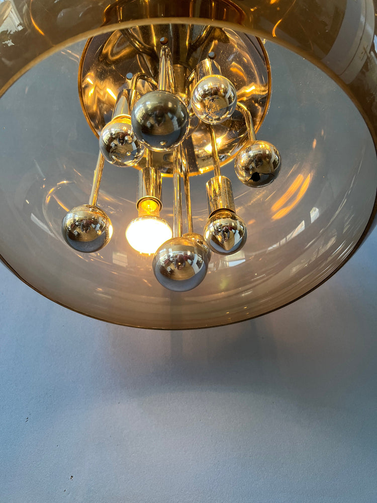 Vintage Herda Space Age Pendant Light / Mid Century Lamp / 70s / Guzzini Style