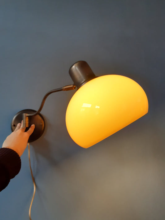 Vintage Koch & Lowy OMI Mushroom Wall Lamp | Space Age Lamp