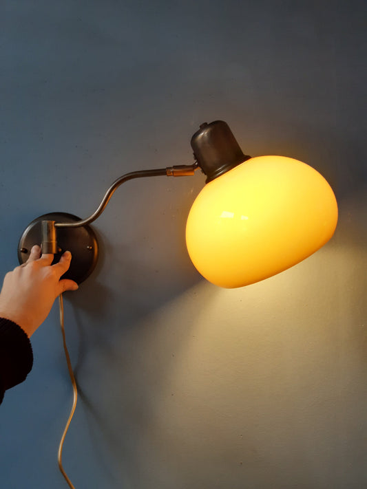 Vintage Koch & Lowy OMI Mushroom Wall Lamp | Space Age Lamp
