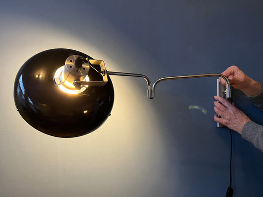 Vintage Lakro Swing-Arm Wall Lamp / Space Age Lamp / Mid Century Lamp