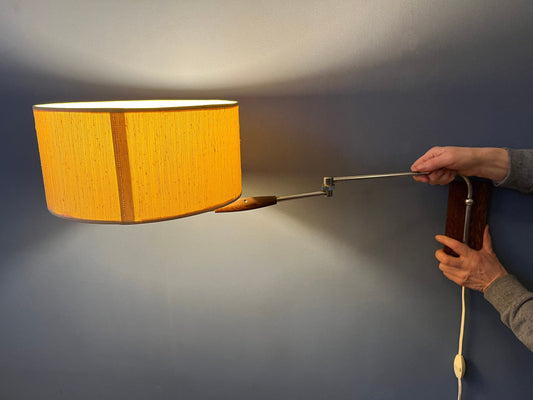 Vintage Mid Century Wall Lamp / Art Deco Lamp / Textile Lamp