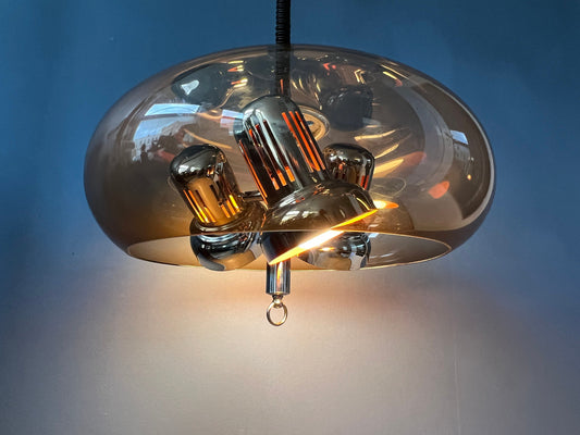 Vintage Herda Space Age Pendant / Mid Century Lamp / 70s / Guzzini Style
